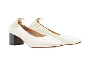 Everlane Classic Bone Stacked Day Heel Pumps Size 10